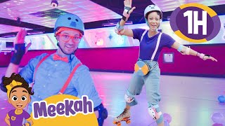 Blippi & Meekah's Roller Rink Fun | 1 HR OF MEEKAH! | Educational Videos for Kids