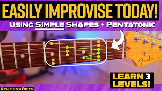 How To Improvise Lead Guitar Effortlessly Using Basic Chord Shapes + Pentatonic Scale