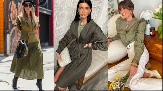 💖МОДНЫЙ ЦВЕТ ХАКИ В ОДЕЖДЕ ВЕСНА 2024💖 TOTAL LOOK В ЦВЕТЕ ХАКИ