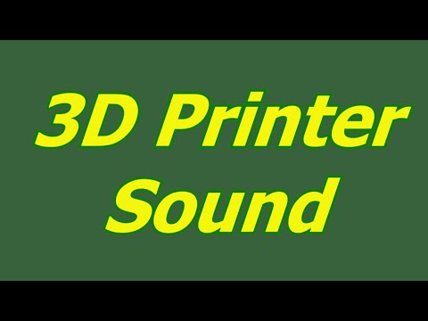 3D Printer Sound - Loud 3D Printer in Action HQ Audio