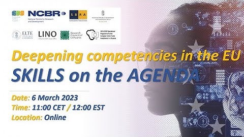 Webinar: Deepening competencies in the EU – SKlLLS on the AGENDA