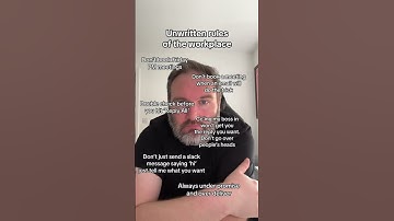 The unwritten rules of the workplace #careeradvice #corporate #work #officelife #recruitment