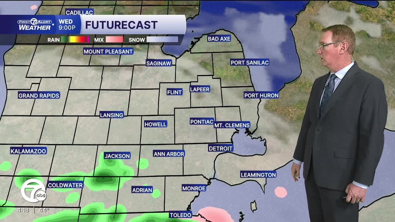 Metro Detroit Weather: Rain tonight and then fog