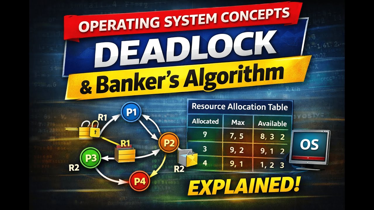 Deadlock & Banker’s Algorithm Explained | Operating System | Numerical Problems
