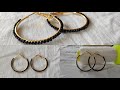 how to make circular stitch on a hoop earrings// DIY beading hoop earrings...