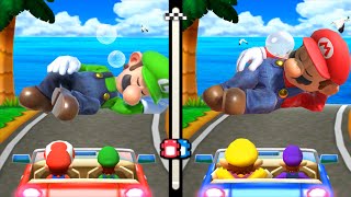 【3dsマリオパーティ100ミニゲームコレクション】ミニゲームマリオVsルイージVsワリオVsワルイージ(COM最強 たつじん)