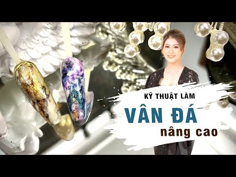 Tạo vân đá trên móng bằng loang cồn bài 11