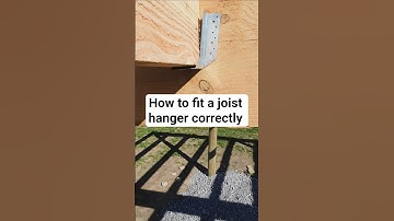 How to fit a joist hanger