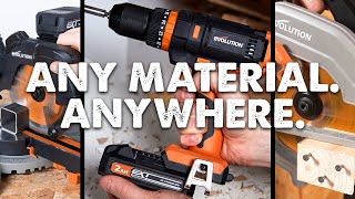 See The New Cordless Family In Action Any Material. Anywhere.