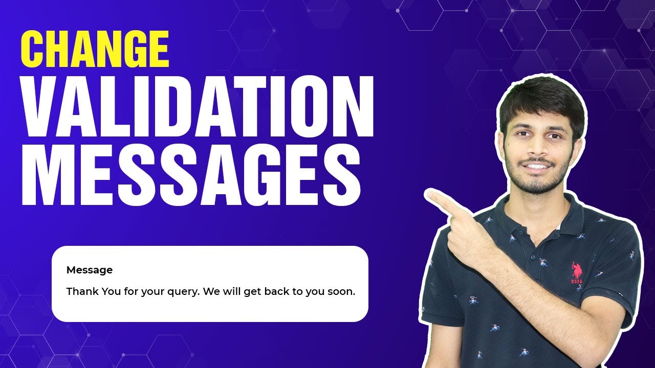 How To Change The Validation Message In Contact Forms In WordPress | WordPress Tutorial