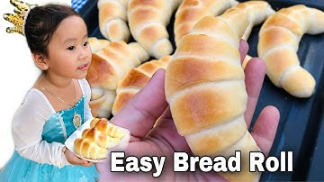 BREAD ROLL RECIPE | Easy And Tasty Bread With Pork Floss|នំបុ័ងផ្អែមស្នូលសាច់ផាត់ ឬបាក់យុង|CRESCENT.