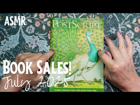 ASMR | July's Book Sales Catalogue! Whispered Browse and Read