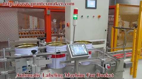Automatic Labeling Machine for Bucket