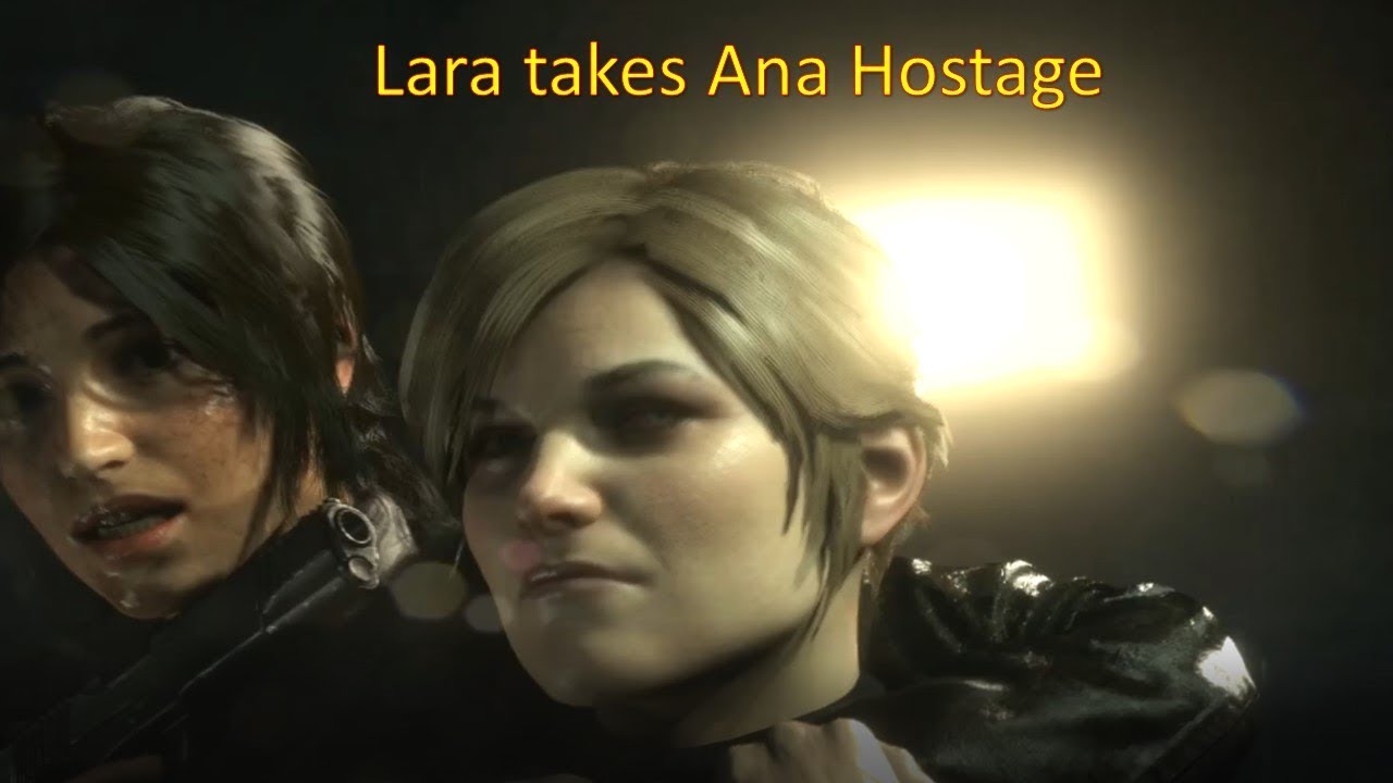 Rise of the Tomb Raider - Lara takes Ana hostage