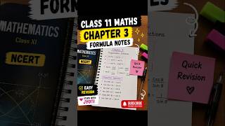 📚 Class 11 Maths Formula Revision 🧮Quick Notes for Exam Preparation ✨#StudyWithJyoti #Class11Maths