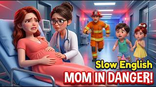Mom’s Babies Are Coming— Where is Dad?😨📱| Slow English (Level A2) | screenshot 5