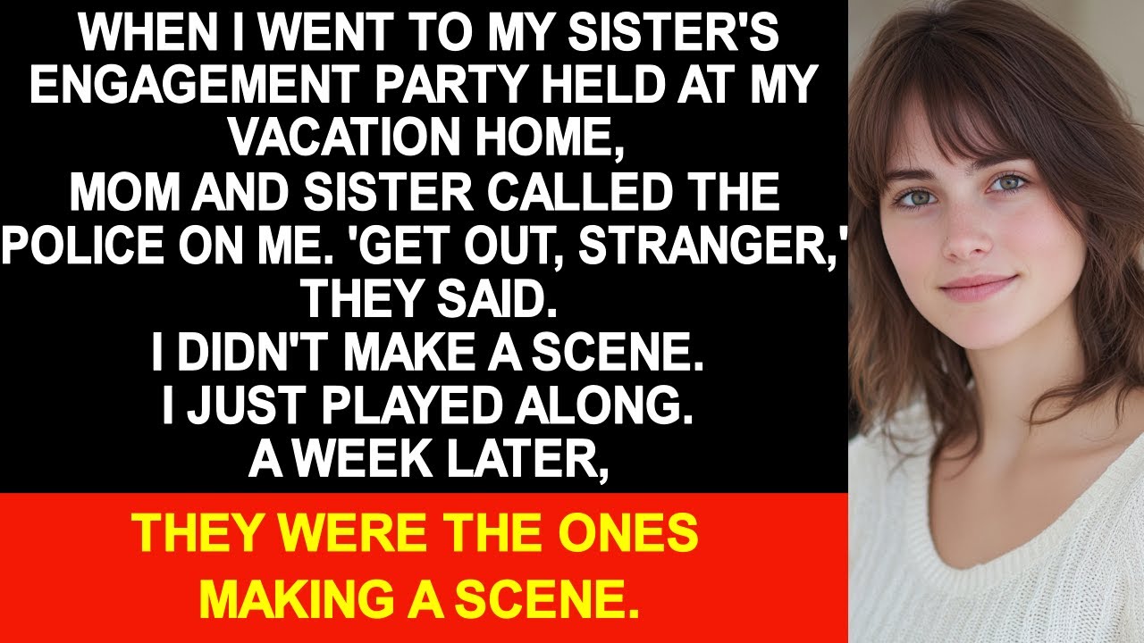 When I went to my sister's engagement party, my mother and sister called the police on me.