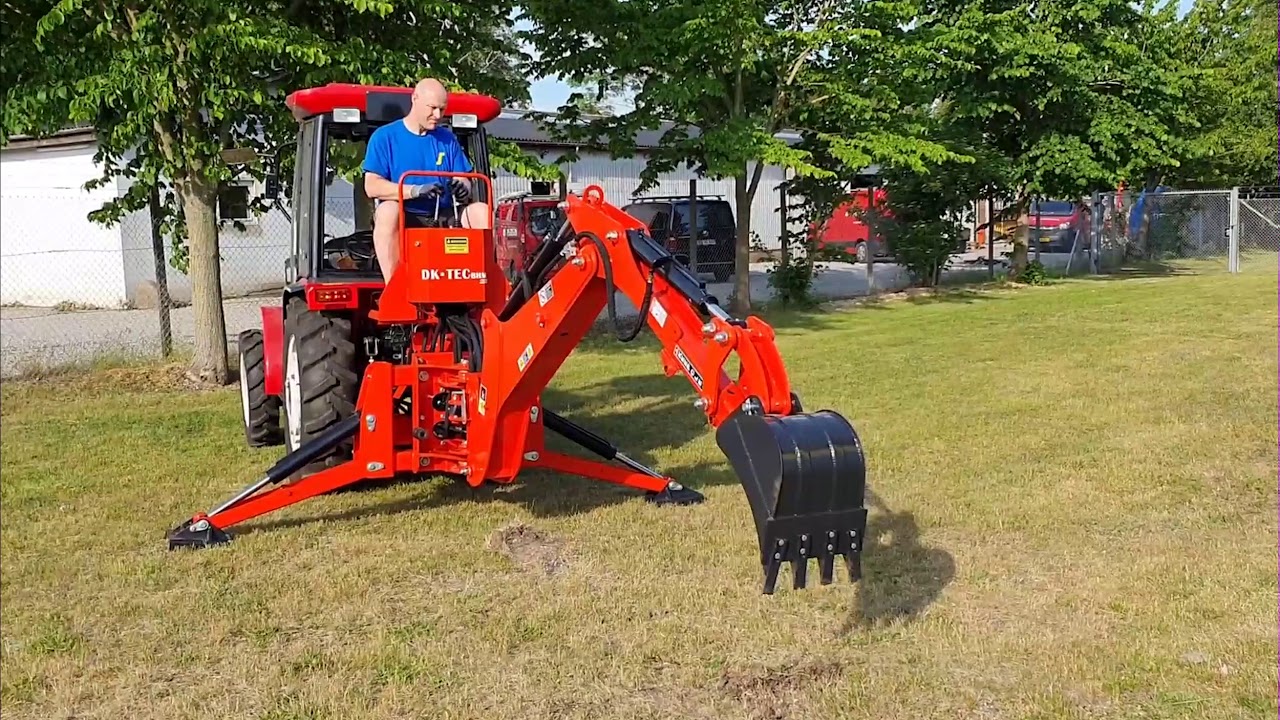 Gravearm til traktor 45-60 hk - YouTube