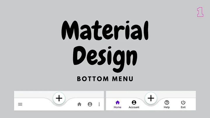 Bottom Menu | Bottom Navigation View | Bottom App Bar | Material Design