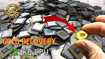 Gold Recovery from 20 KG of PinLes CPU Processors | Gold Recovery From CPUs