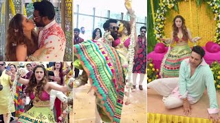 Arti Singh Haldi Ceremony Dancing Videos With Huband Dipak | Krushna Abhishek Sister Wedding