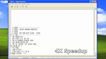 Heathkit Hero 1 Sonar Program Load and Execution Demo