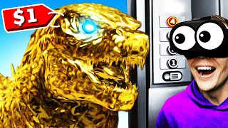 Buying GODZILLA For $1 (VR Elevator)