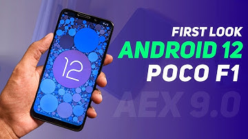 POCO F1 | First Look Android 12 | AOSP Extended 9.0 | Beta Build | AEX 9.0
