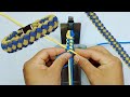 How to Make a Two (2) Color "Zipper Sinnet" Paracord Survival  - BBKN. paracord bracelet -tutorial