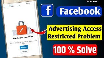 Your Advertising Access is Restricted Facebook | Boost Post unavailable | Ad account restricted 2024