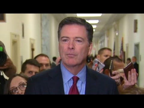 Ex-FBI chief James Comey speaks after House hearing
