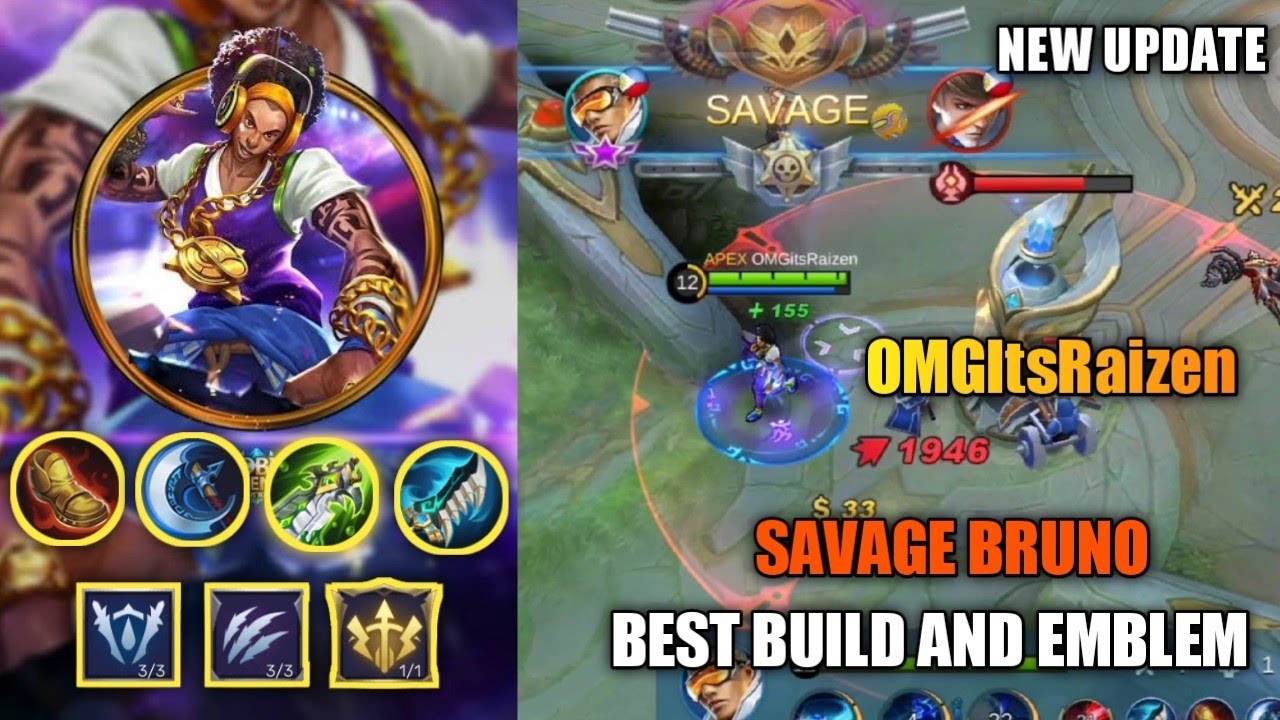 SAVAGE BRUNO GAMEPLAY by OMGitsRaizen | Best Build For Bruno.