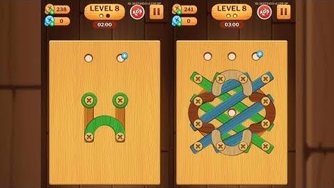 Screw Puzzle: Wood Nut & Bolt - Level 8