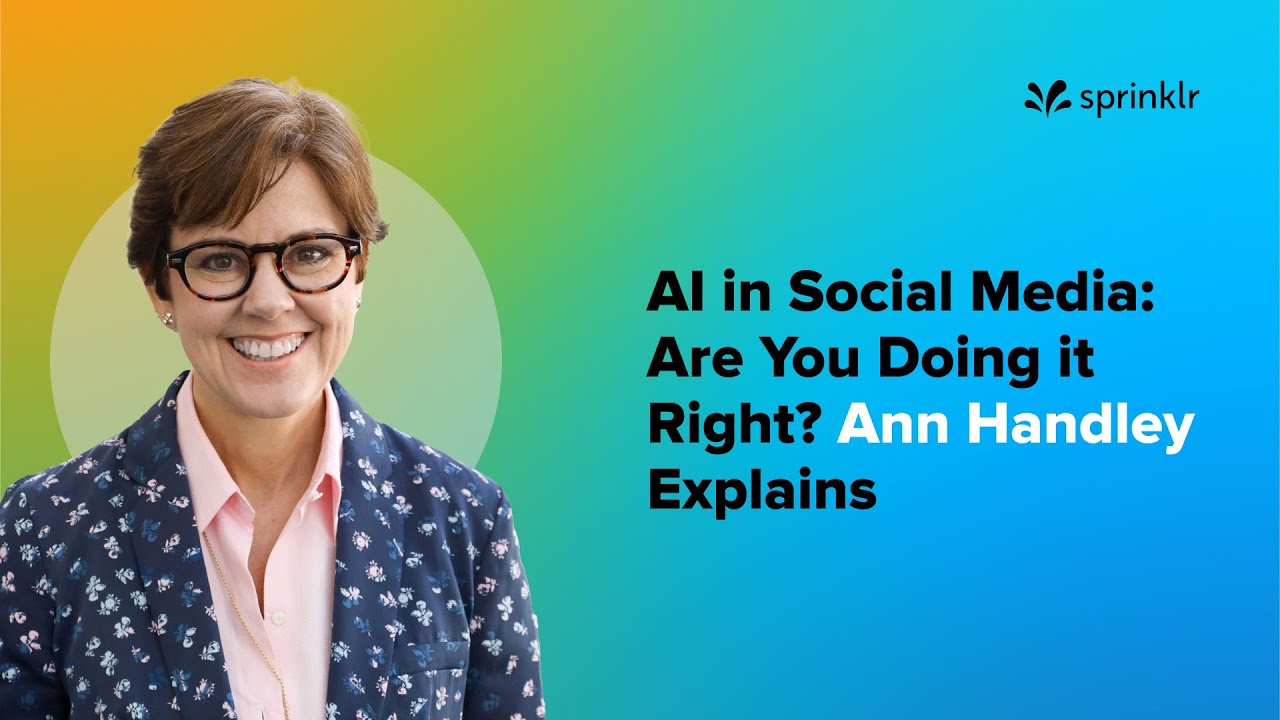 AI in social media are you doing it right? Ann Handley explains