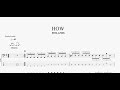 HOW 【FINLANDS】 ベースtab譜