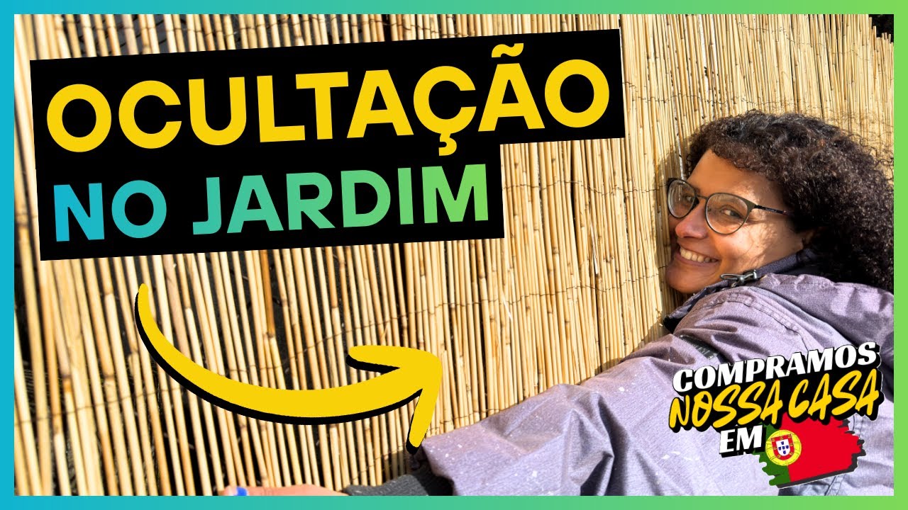 Começamos a Colocar Ocultação no Jardim - Compramos Nossa Primeira Casa Em Portugal 🇵🇹