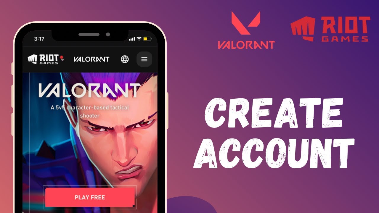 How to Create Valorant Account in Mobile l Sign Up Riot Games YouTube