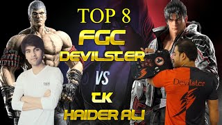 TOP 8 - (Devilster) Jin Kazama vs (TK Haider Ali) Bryan - FGC Tournament 2023 | Tekken 7