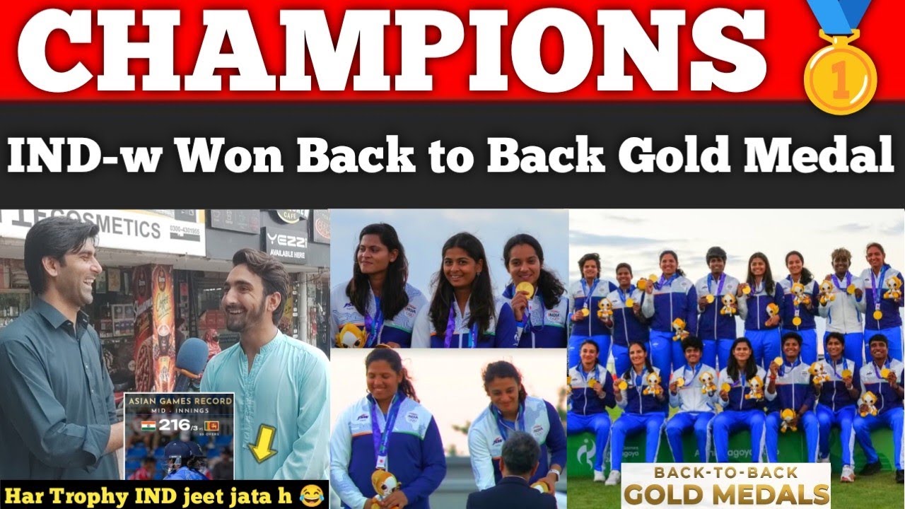 IND-w🇮🇳 Beat SRI-w🇱🇰 By 147 Runs Won Back to Back Gold Medal in Asian Games | Pak Reactions