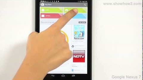 Google Nexus 7 - Play Store: Check Out And Install A Game