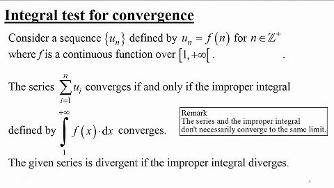 Tests Of Convergence of series - Part 1