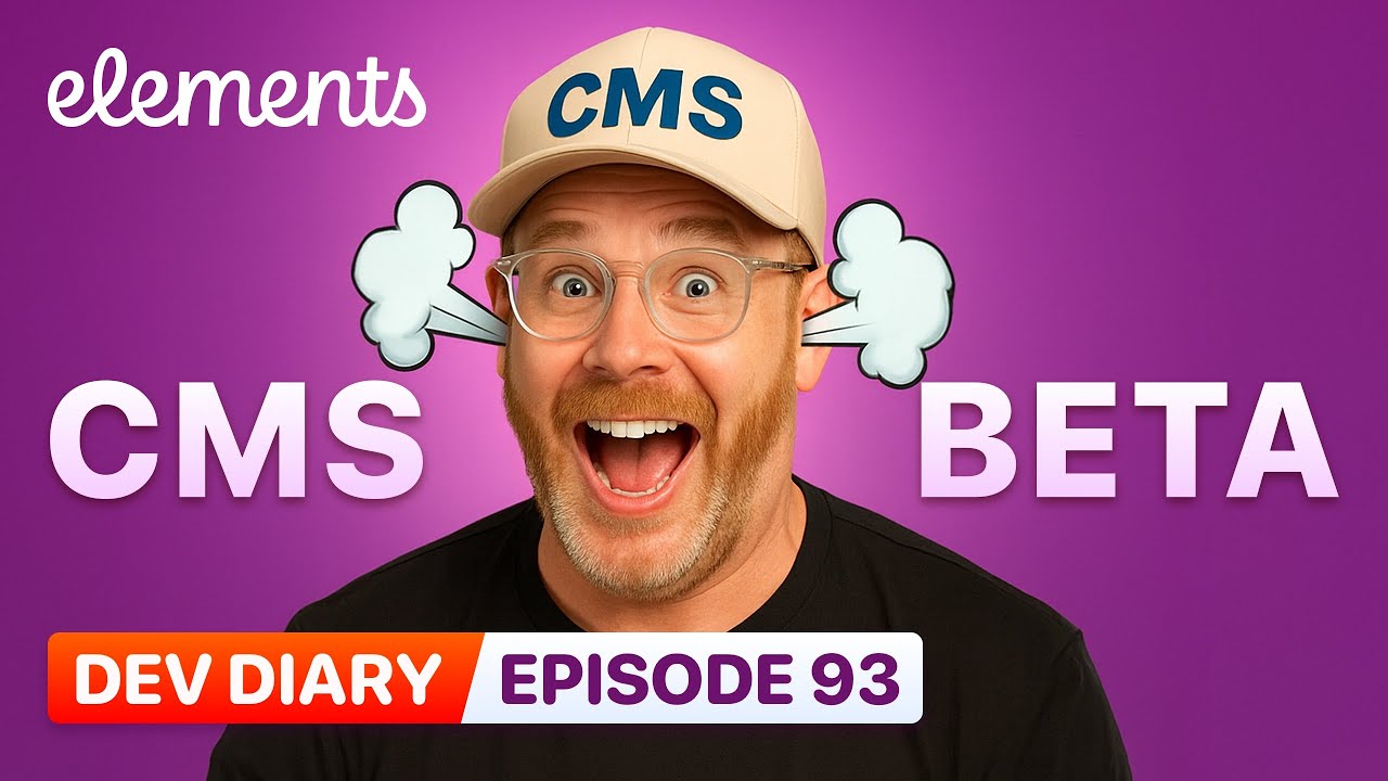 Dev Diary 93 - Elements CMS Public Beta - YouTube