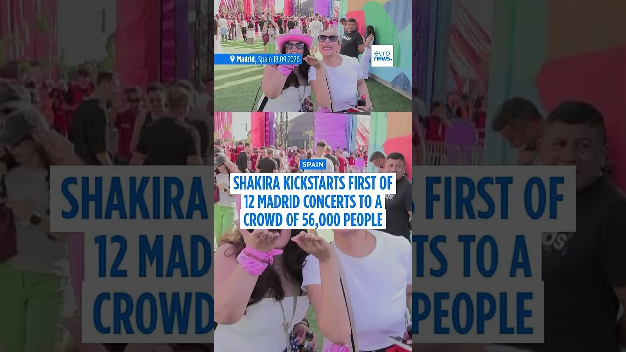 Shakira returns to Spain in fire, tears and 'Waka Waka'