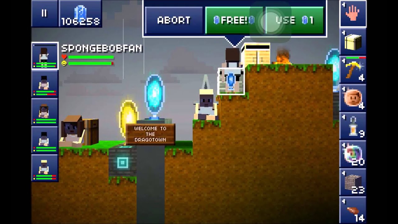 The Blockheads SP Episode 10 Diamond Portal+Portal Chest YouTube