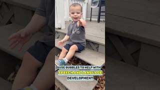 Teach Babies & Toddlers to TALK using Bubbles : Speech Language Development Parenting Tips!