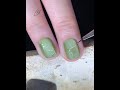 Kiwi Green Cat Eye Star Nail Tutorial | Fresh Girly Design