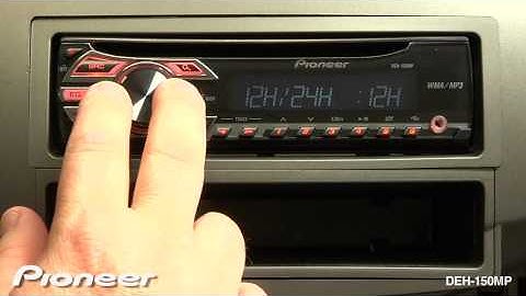 How To - DEH-150MP - Setting the Clock