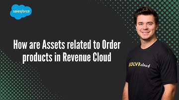 How are Assets related to Order products in Revenue Cloud?