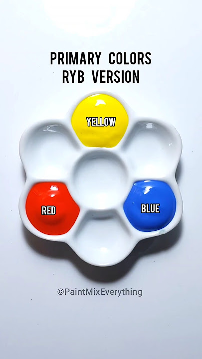 PRIMARY COLORS - Acrylic Paint Mixing #shorts #colormixing #primarycolors #acrylicpaint