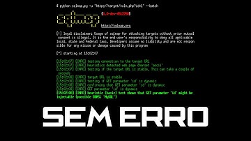 Como iniciar sqlmap - SEM ERRO #Tutorial